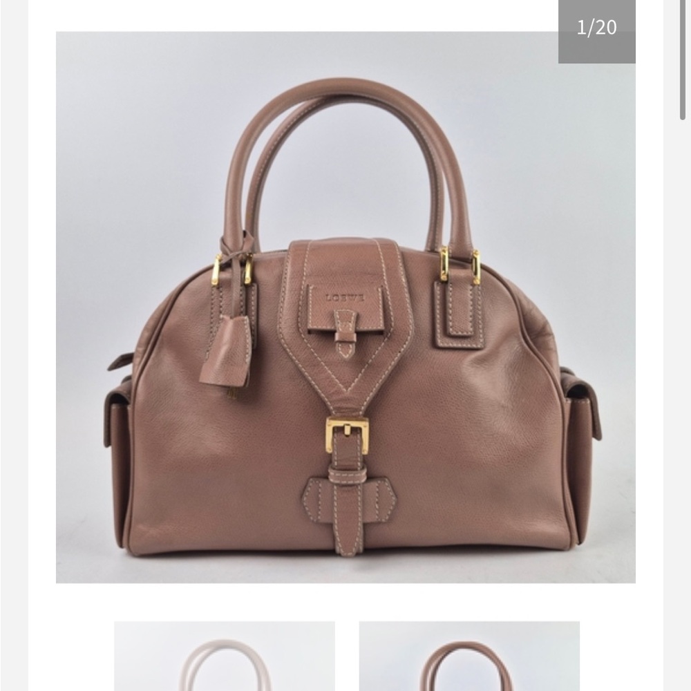 Loewe Brown Satchel Bag with Classic Silhouette